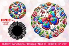 Butterfly Wind Spinner Sublimation Design Product Image 1