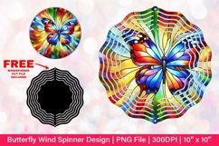 Butterfly Wind Spinner Sublimation Design Product Image 1