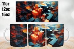 3D Mug Wrap Design | Sublimation PNG | 11oz 12oz &amp; 15oz Product Image 1