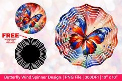 Butterfly Wind Spinner Sublimation Design Product Image 1