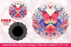Butterfly Wind Spinner Sublimation Design Product Image 1