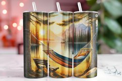 Beach Hammock 20oz Tumbler Wrap Sublimation Product Image 1