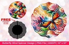 Butterfly Wind Spinner Sublimation Design Product Image 1