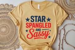 Star Spangled and Sassy Svg Design | 4th of july | Shirt Svg Product Image 1