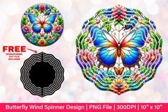 Butterfly Wind Spinner Sublimation Design Product Image 1