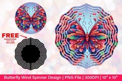 Butterfly Wind Spinner Sublimation Design Product Image 1