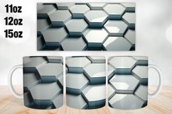 3D Pattern Mug Wrap Design | Sublimation PNG Product Image 1