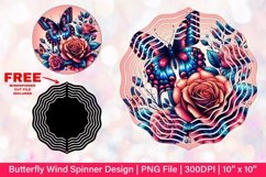 Butterfly Wind Spinner Sublimation Design Product Image 1