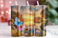 Flower spring 20oz Tumbler Wrap Sublimation Product Image 1