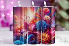 Flowers Tumbler Wrap Sublimation, 20oz Tumbler Wrap Product Image 1