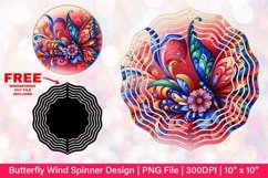 Butterfly Wind Spinner Sublimation Design Product Image 1