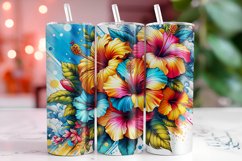 Hibiscus 20oz Tumbler Wrap Sublimation Product Image 1