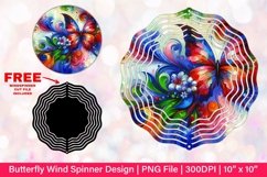 Butterfly Wind Spinner Sublimation Design Product Image 1