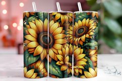 Sunflowers 20oz Tumbler Wrap Sublimation Product Image 1