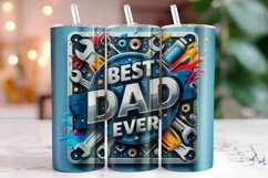 Best Dad Father's Day 20oz Tumbler Wrap Sublimation Product Image 1