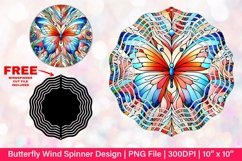 Butterfly Wind Spinner Sublimation Design Product Image 1