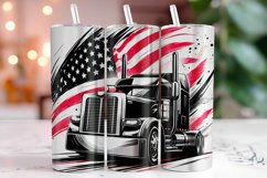 American Truck Tumbler Wrap Sublimation, 20oz Tumbler Wrap Product Image 1