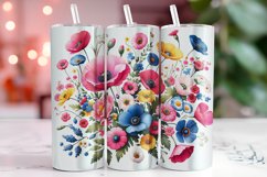 Florals 20oz Tumbler Wrap Sublimation Product Image 1