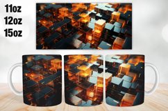 3D Mug Wrap Design | Sublimation PNG | 11oz 12oz &amp; 15oz Product Image 1