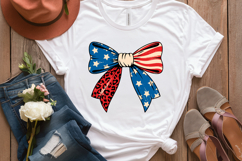 America Bow Svg Design | 4th of july svg | Shirt Svg Product Image 1