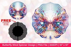 Butterfly Wind Spinner Sublimation Design Product Image 1