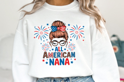 All American Mama Svg Design | 4th of july svg | Shirt Svg Product Image 1