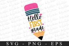 Hello first grade svg | Graduation Svg | Svg cut file Product Image 1