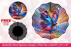 Butterfly Wind Spinner Sublimation Design Product Image 1
