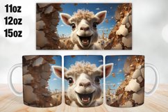 Camel in a Break hole Mug Wrap Design | Sublimation PNG Product Image 1