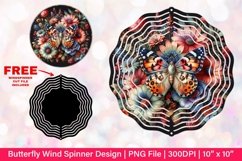 Butterfly Wind Spinner Sublimation Design Product Image 1