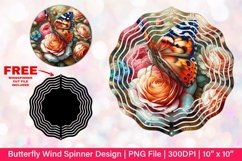 Butterfly Wind Spinner Sublimation Design Product Image 1