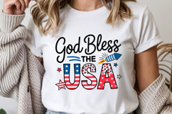 God Bless the USA Svg Design | 4th of july svg | Shirt Svg Product Image 1