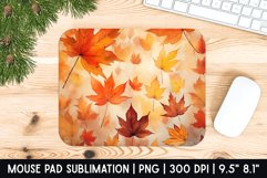 Fall leaves Mouse Pad Sublimation Design | Mouse Pad Design Product Image 1
