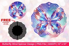 Butterfly Wind Spinner Sublimation Design Product Image 1