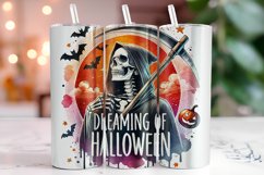 Halloween Skeleton 20oz Tumbler Wrap Sublimation Product Image 1