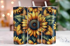 Sunflowers 20oz Tumbler Wrap Sublimation Product Image 1