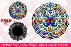 Butterfly Wind Spinner Sublimation Design Product Image 1