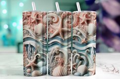 Sea Beach Tumbler Wrap Sublimation, 20oz Tumbler Wrap Product Image 1