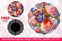 Butterfly Wind Spinner Sublimation Design Product Image 1