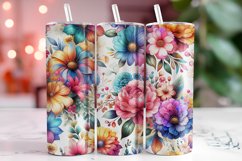 Florals 20oz Tumbler Wrap Sublimation Product Image 1