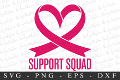 Support Squad PNG | Breast Cancer Awareness Png Product Image 1