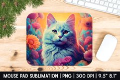 Cute Cat Mouse Pad Sublimation Designs | Mouse Pad Designs Product Image 1