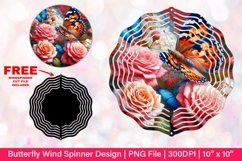 Butterfly Wind Spinner Sublimation Design Product Image 1