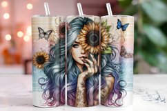 Flower Girl 20oz Tumbler Wrap Sublimation Product Image 1