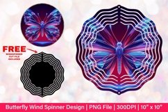 Butterfly Wind Spinner Sublimation Design Product Image 1