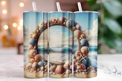 Beach 20oz Tumbler Wrap Sublimation Product Image 1