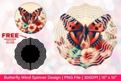 Butterfly Wind Spinner Sublimation Design Product Image 1