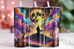 Halloween Night 20oz Tumbler Wrap Sublimation Product Image 1