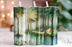 Misty Forest 20oz Tumbler Wrap Sublimation Product Image 1