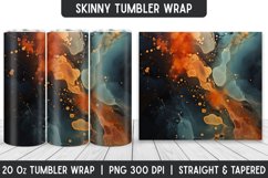Seamless Marble Tumbler Sublimation Wrap | | Sublimation Product Image 1